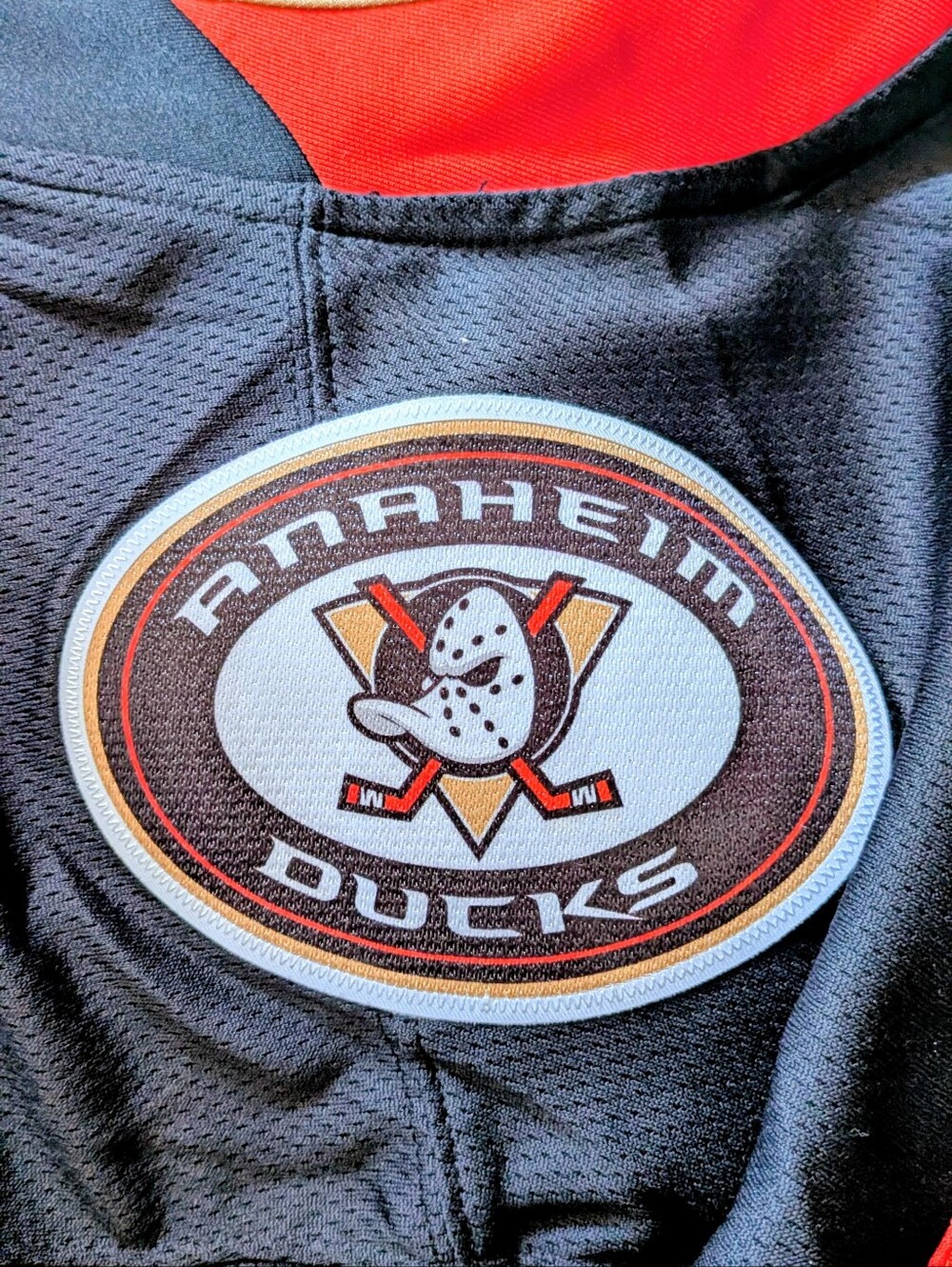 Anaheim Ducks NHL Fanatics Breakaway Home Jersey In Black And Orange XXL Men's - Picture 4 of 6
